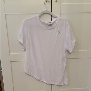 Gymshark White Short Sleeve Crew Tee with Small Logo